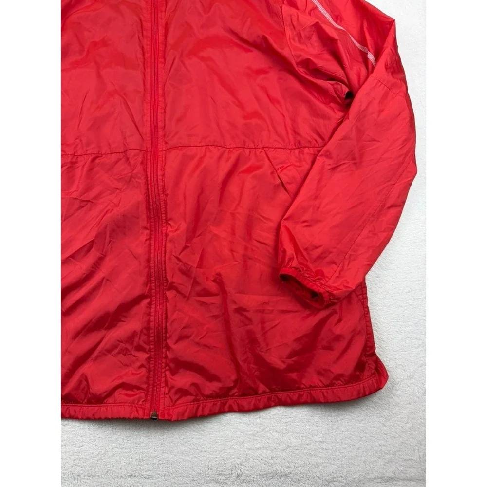 Nike Mens XXL Red Full‎ Zip Hooded Windbreaker Mesh Lining Jacket AA2090-657